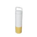 18/8 Stainless Steel Straight Insulated Water Bottle With Tea Infuser Bamboo Shell Double Wall Thermo Bottle Flask