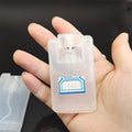 Factory Promotion 20ml Transparent square Pocket Perfume Spray clear Black White Bottle Plastic Sub Perfume Card Spray Bottle