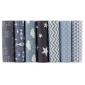 7pcs/lot Eco-Friendly Portable Durable Cloth Patchwork Woven Cotton Twill Fabric Bundles Precut Decoration Fabric Squares DIY