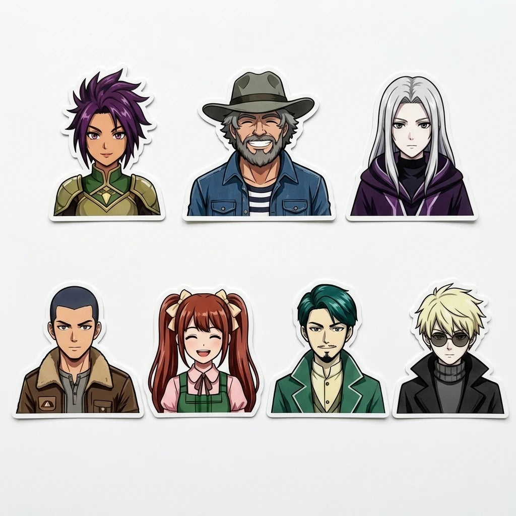 Best Selling Custom Anime Cartoon Sticker Changing Flips Lenticular 3D Motion Waterproof PET Material for Car