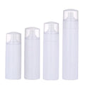 White 150ml/200ml PET Plastic Facial Toner Bottle with Screen Printing for Cosmetics Lotion or Face Cream