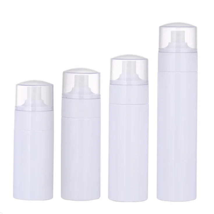 White 150ml/200ml PET Plastic Facial Toner Bottle with Screen Printing for Cosmetics Lotion or Face Cream