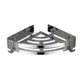 Free Punching Stainless Steel Classic Tripod Industrial Use Bathroom Fan-shaped Corner Basket Storage Racks