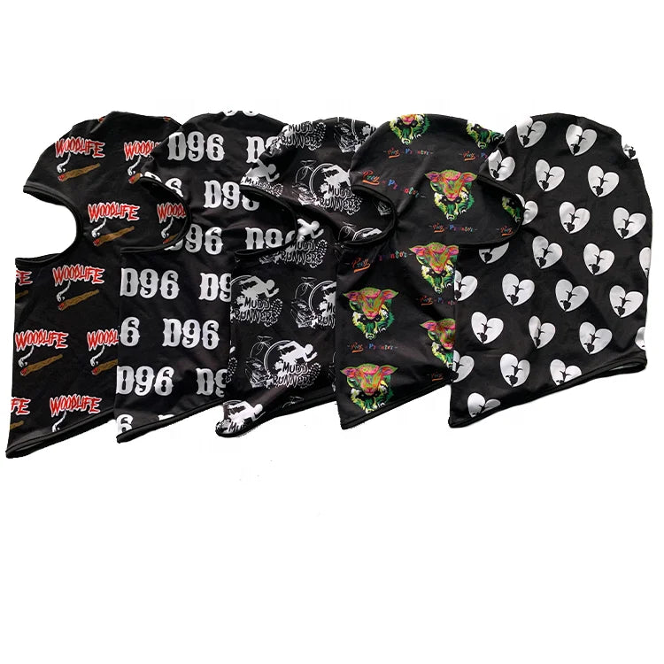 Custom logo Design Balaclava Ski Face Mask Fashion Designer Winter Hats Motorcycle Balaclava