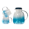 Wholesale Nordic Style Glass Water Jug with 4 Cups Set