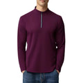 Customized Printed Spandex/Polyester Fabric Winter Compression Training Sportswear Men's Plus Size Long-sleeved Pullover Quick
