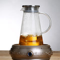 1800ml Heat-Resistant Borosilicate Glass Jug with Lid and Handle Lead Free BPA Free Eco-Friendly Custom Logo Water Milk Teapot