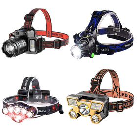 Portable Usb Mining Led Headlamp With Rechargeable Battery Waterproof Cob Head Torch Head Lamp High Power Headlamp Camping