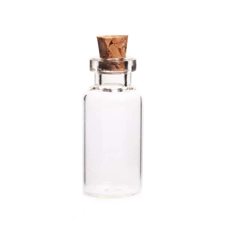 Guangdong Shenzhen Wholesale Mini Small Glass Labeling Cosmetic Vial Manufacture Bottles Container Bottle with Cork Stoppers for