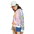 British Fashion Cartoon Short Street Korean Sequin Jazz Dance Coat