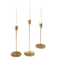 Brass Candlesticks and Metal Wedding Centerpiece Candle Holders