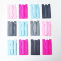 Custom Any Logo Silicone Holder Mobile Cell Phone Strong Stick Credit Bus Slap Silicone Card Holder for Gifts