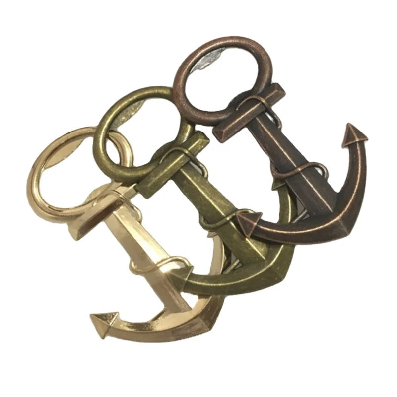 HXY Creative Vintage Nautical Anchor Bronze Zinc Alloy Eco-Friendly & Sustainable Bottle Opener for Wedding and Beach Use
