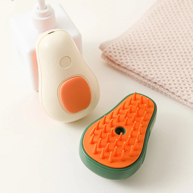 Pet Cleaning Grooming Tools Self Cleaning Silicone Massage Comb Spray Hair Removal Brushes Pet Cat Steam Brush