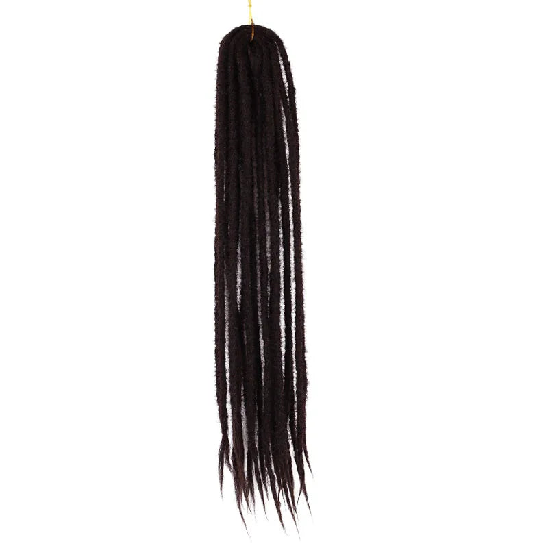 Synthetic Dreadlock Extensions Handmade Crochet Hair Reggae Hair Hip-Hop Style Long Soft Light Dreadlocks Extensions