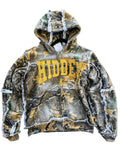 KY Summer Hoodie for Men Sun Faded Wash All Over Stones Print 500g Distress Embroidery Raw Edge 100% Cotton with Pocket Design