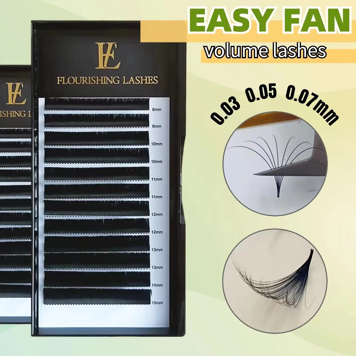 Lash Industry Best Seller Easy Fanning Volume Lashes One Second Auto Fan Blooming Eyelash Extensions