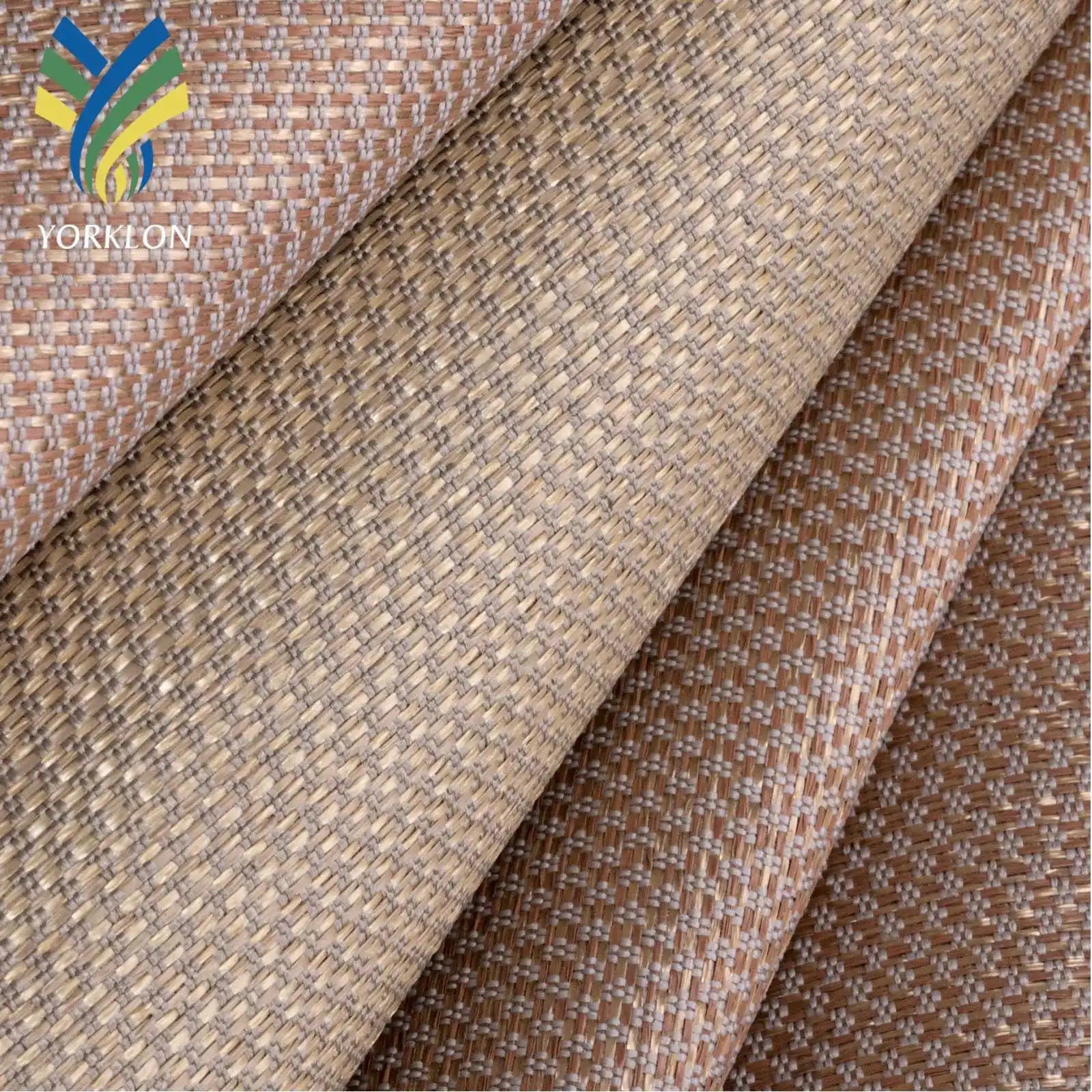 CX 300 New Golden Woven Wall Decor Embossed Modern Wall Decor Woven Wallpaper for Hotel Project