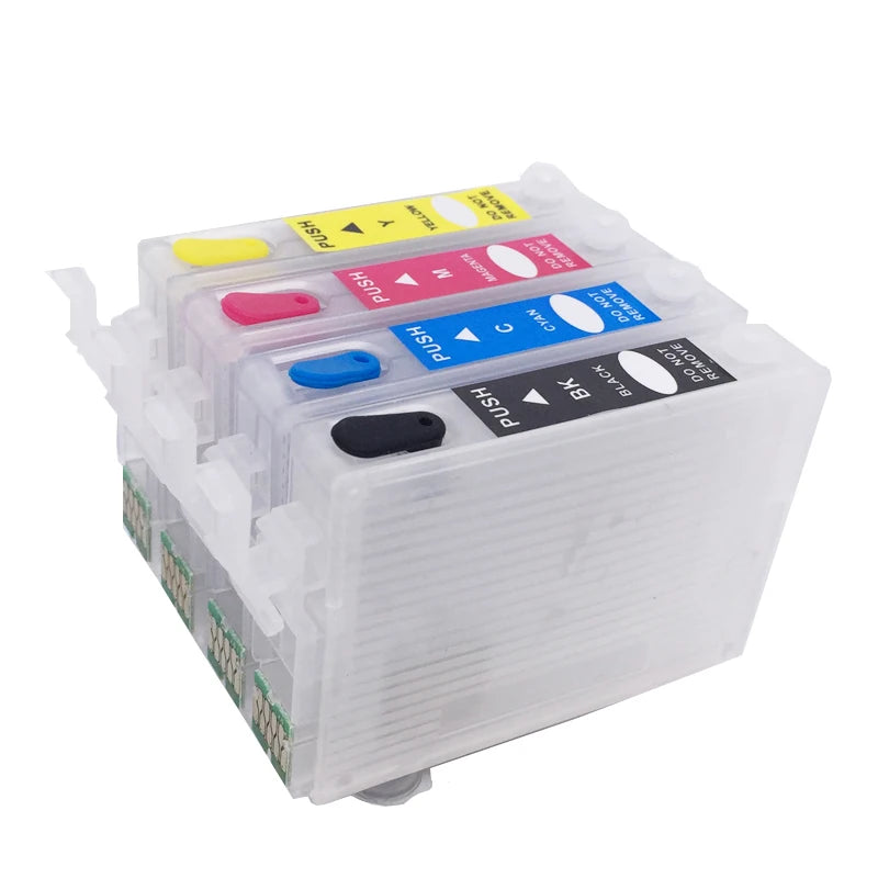 220XL T220XL1-T220XL4 Refillable Ink Cartridge With Chip for Epson XP-420 XP-424 XP-320 WF-2630 WF-2650 WF-2660 WF-2750 WF-2760