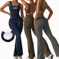 JY Wholesale Girls Backless Yoga Roper Workout Fitness Bodysuit Women Gym Sports Sportswear Yoga One Piece Scrunch Jumpsuit