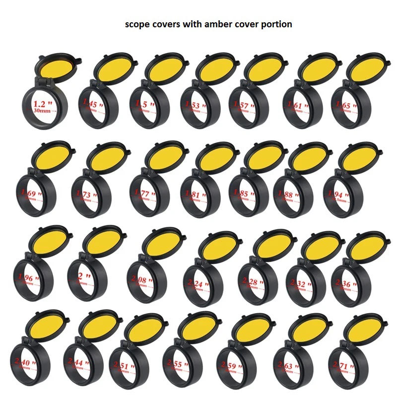 Amber Color Flip-Up Lens Cover for Hunting Scope Scopes & Accessories