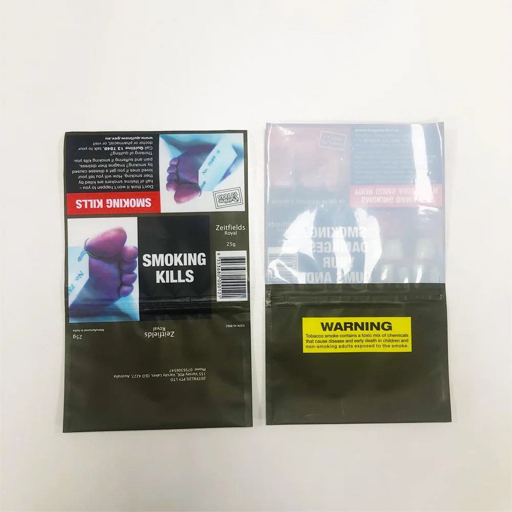 10g 20g 30g 25g 50g 100g Tobacco Bags Plastic Packaging Rolling Tobacco Pouches