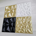 Modern 3D PVC Wall Panels White Geometric Pattern for Interior Art Decor Living Room Apartment Warehouse Gym Exterior Outdoor