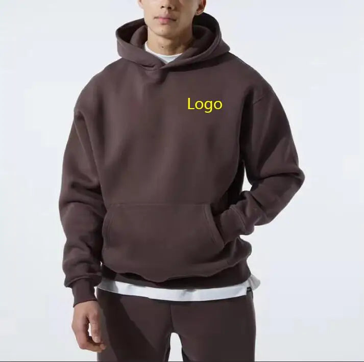 RNSHANGER Custom Mens Womens 500g Heavyweight Hoodies Street Style DIY Logo Streetwear Fleece Oversized Hoodie Hip Hop Unisex
