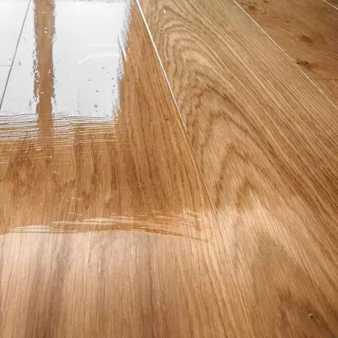 Herringbone Laminate Flooring AC2 High Gloss Modern Living Room Click Installation