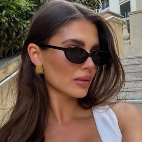 UNOC Wholesale Vintage Retro Sunglasses AC UV400 Protection Lightweight Small MOQ 2026 Women Sunglasses Shades