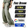 Heavyweight Custom Vintage Distressed Loose Blank Acid Wash Plain Oversized Baggy Oversized Street Wear Sweatpants for Men
