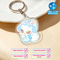 Promotional Cartoon Epoxy Acrylic Keychain Plastic Key Chain Custom Anime Acrylic Keychain