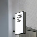 Drop Shipping Advertising Manufactured Outdoor Display Illuminated Rectangle Rotating Light Box Sign
