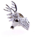 Wholesale Custom Deer Design Metal Lapel Pin High Quality Mens Suit Shirt Fashion Collar Pin Brooches Festival Christmas Gift