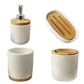 Modern Four-Piece Hotel Model Room Decoration Bath Set Everyday Usage Toothbrush Holder with Lotion Bottles
