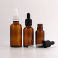 2025 New Year Gift Empty Amber Frosted Black Blue Green Fine Mist Glass Spray Dropper Bottles and Pump 10ml 20ml 30ml 50ml 100ml