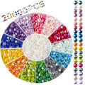E-117  1000pcs/Bag 60 Colors Rhinestones for Bead Art Gem Art Round Drill AB Diamond Painting Beads for Diamond Dots