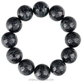 Natural Ink Green Grade a Jadeite Ink Jade Pattern Lucky Money Into the Treasure Bracelet Men's Jade Bracelet Atmospheric High-E