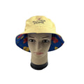 Wholesale Unisex Double Sided Blue Custom Logo Fruit Lemons and Strawberries Soft All-over Printing Reversible Bucket Hat
