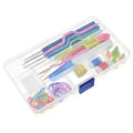 Well Sold Popular Magic Crochet Suit DIY Knitting Tool Color Crochet Multiple Accessories Box