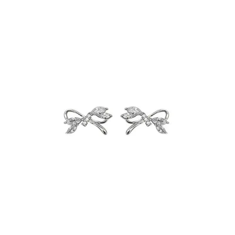 2022 Women's Silver Stud Earrings Factory Wholesale Light Luxury Small Design Trendy & Cute Simple Style