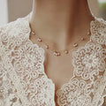 BS060 Top Quality 14k Gold Filled Choker Necklace Freshwater Pearl Beaded Necklace Jewelry for Women