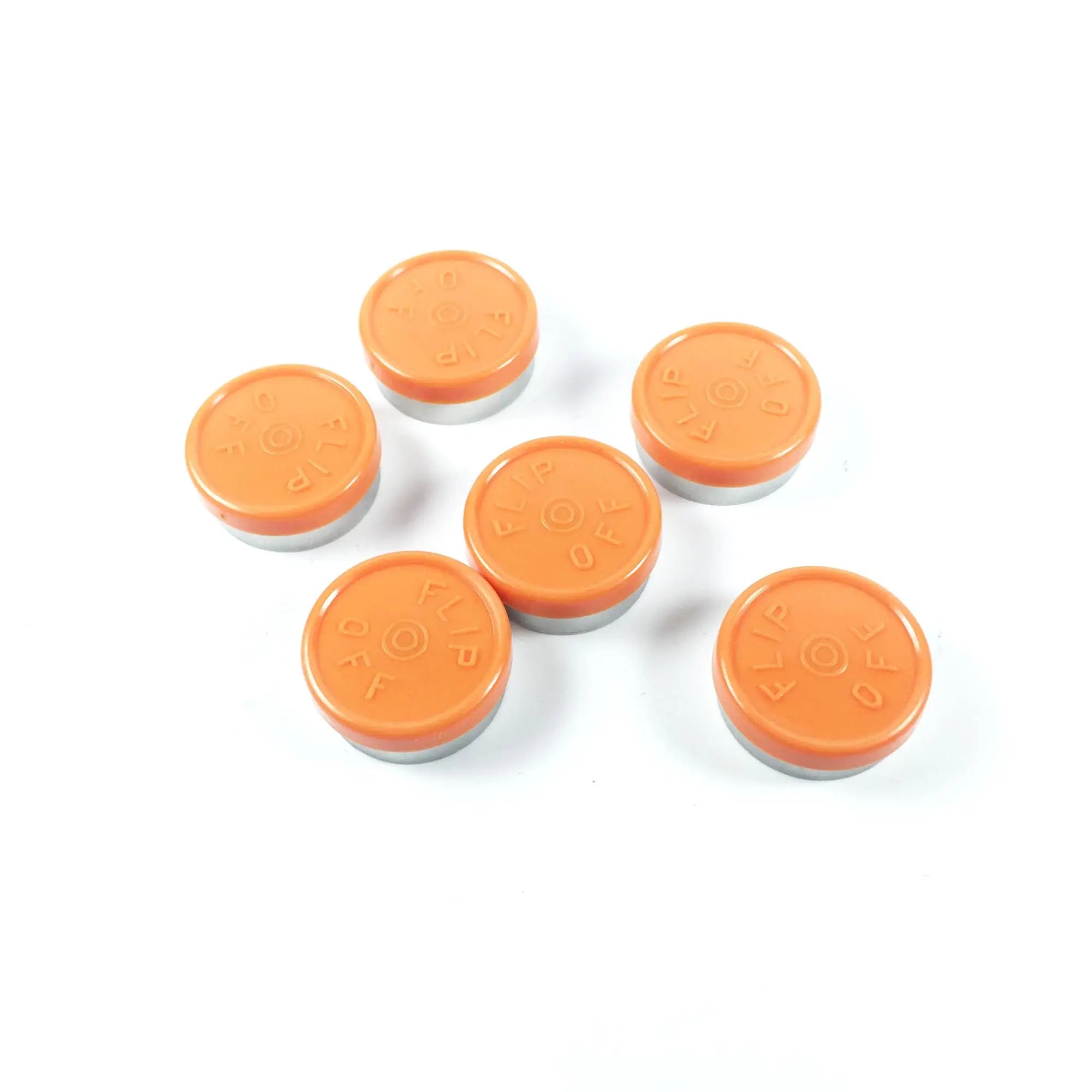 Orange Color Vial Bottle Cap 13mm 20mm 32mm Aluminium Plastic Cap for Vial Bottles