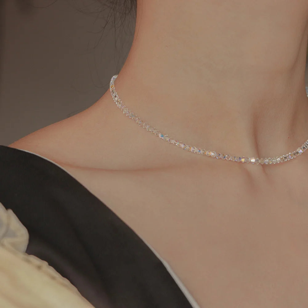 Hot Selling Shining Crystal Choker Necklace for Lady Luxury Party Jewelry Wholesale Fashion Necklace