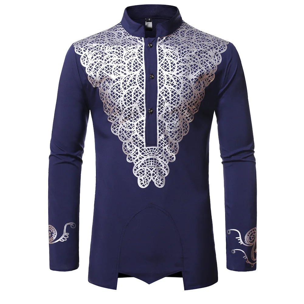 Wholesale African American Clothing Traditional Wear African Print Africa Clothing Shirts for Men