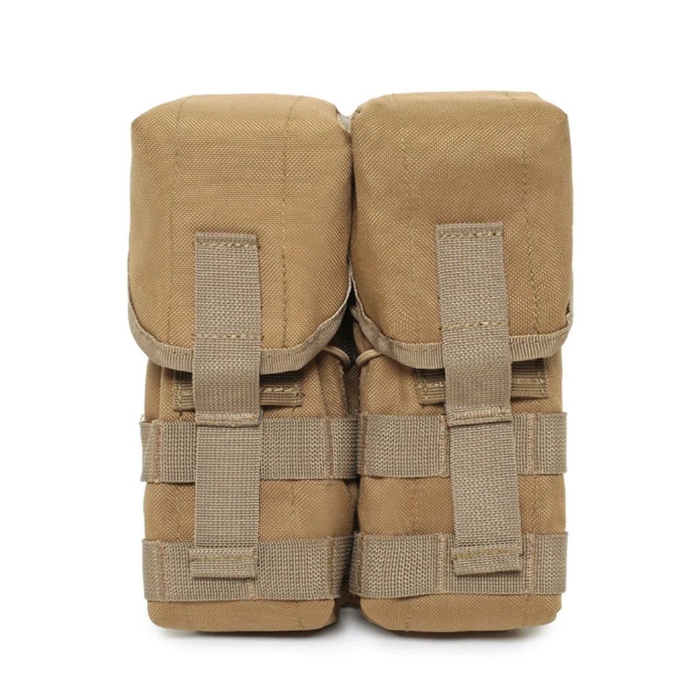 Molle Tactical Gear Mag Pouch Double Magazine Pouches Nylon Paintball/Hunting Mag Bag for Cartridges for Vest