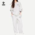 F5224 Clothing Manufacturers Womens 2 Piece Outfits Sweatsuit Oversized Sweatshirt Lounge Sets Baggy Sweatpants Women's Sets