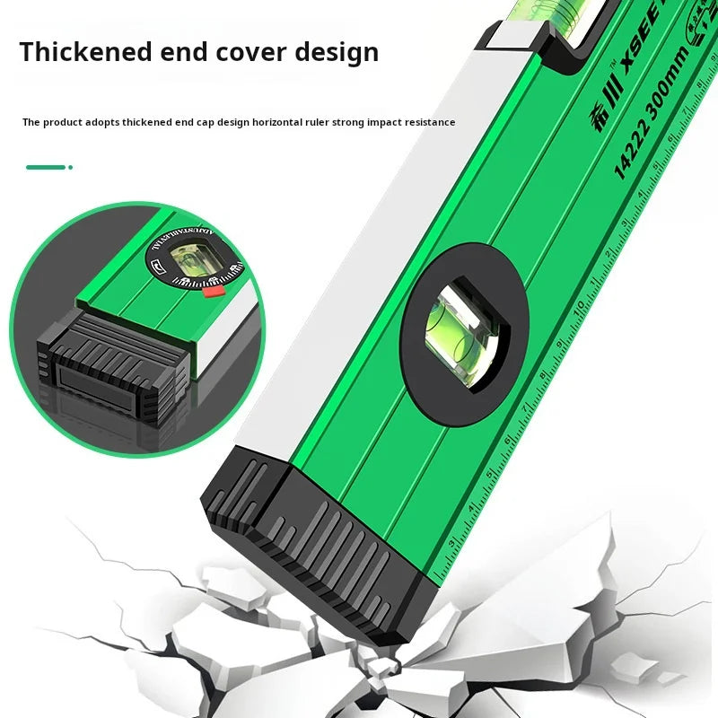 Magnetic High-precision Level Has Multiple Uses and Can Be Used to Measure Home Improvement Projects With Just One Ruler.