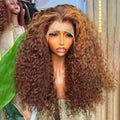 Wholesale Full 100% Human Hair Curly 13x4 4x4 Glueless Lace Wigs Blonde Color Kinky Curl Lace Front Wig for Black Women Vendor