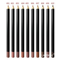 Wholesale 20 Colors Wooden Makeup Lipliner Pencil Private Label Black Lip Liner Pencil